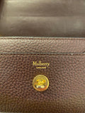 Pre Loved Mulberry Medium Darley Wallet in Oxblood With Matching Passport Cover (excellent)