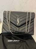 Pre Loved Yves Saint Laurent Medium Lou Lou Bag in Black - Excellent