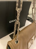 Pre Loved Chanel 2.55 Re-issue Mademoiselle Bag in Taupe  (excellent)