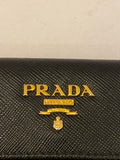 Pre Loved Prada Black Saffiano Leather Card Holder/ Coin purse