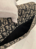 Pre Loved Christian Dior Black Oblique Saddle Bag - Vintage