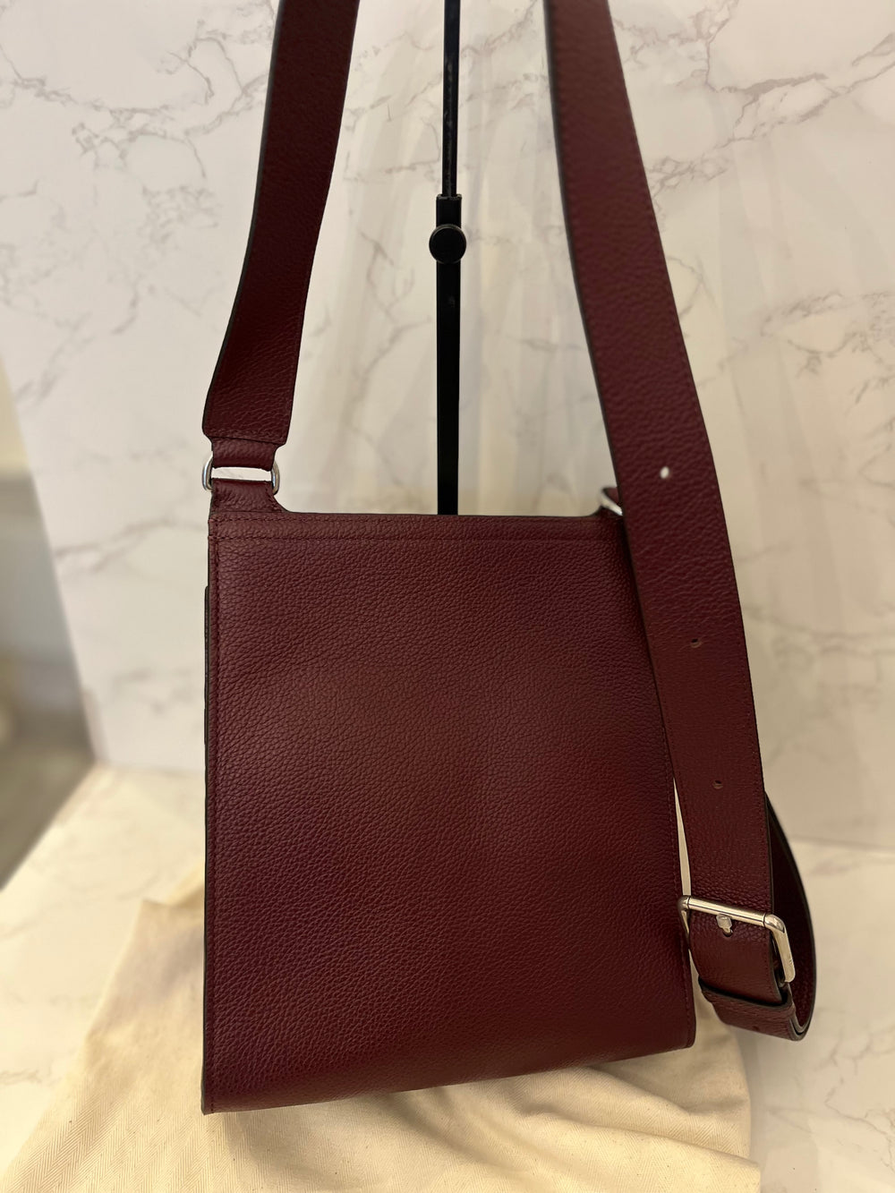 Pre Loved Mulberry Small Antony in Black Cherry (New)