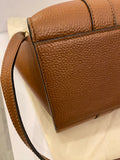 Pre Loved Mulberry Small Zipped Bayswater in Classic Grain Oak Leather