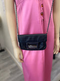 Pre Loved Chanel black Mademoiselle Lock small crossbody bag