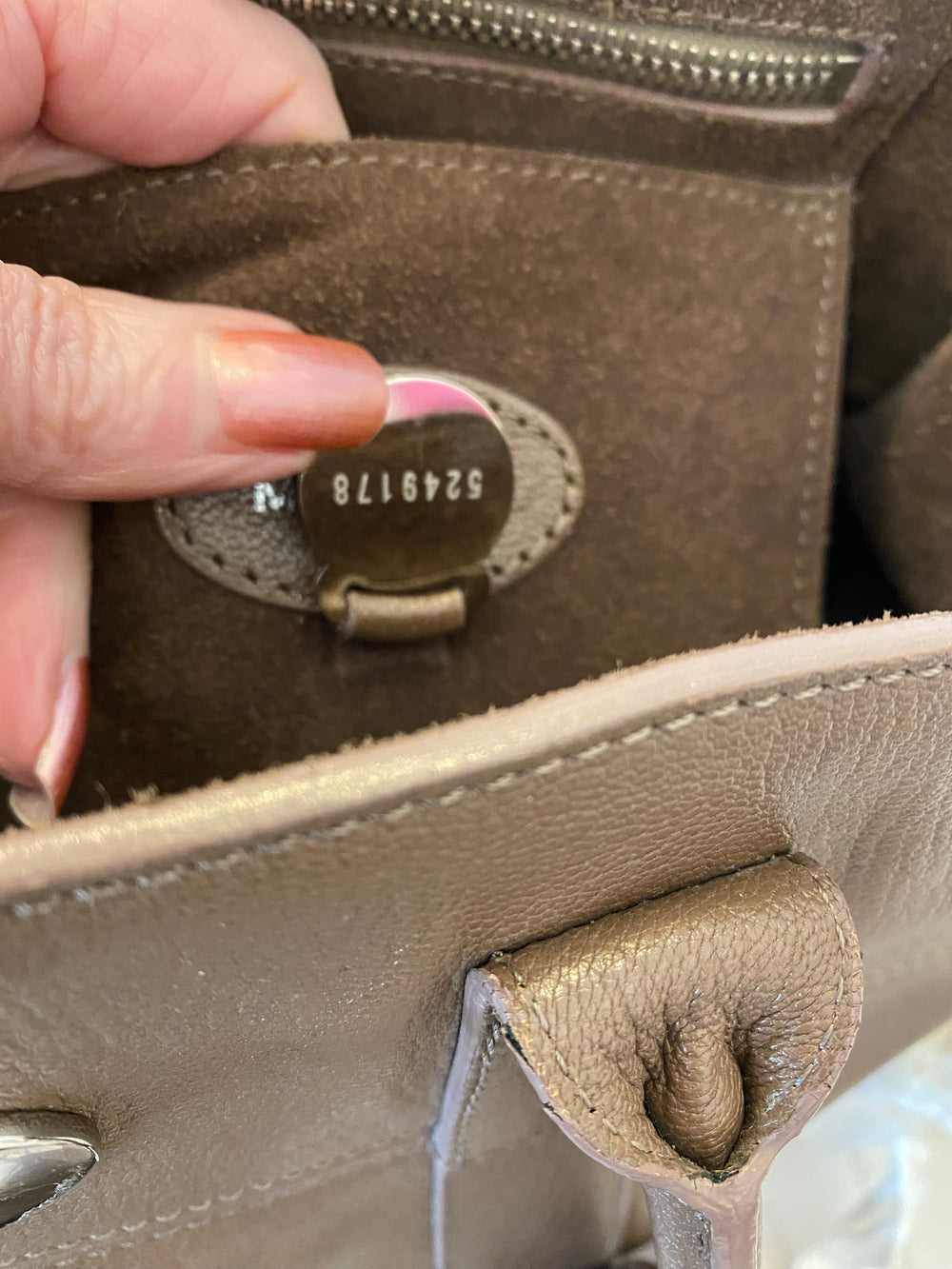 Pre Loved Mulberry Bayswater in Mid Brown