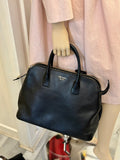 Pre Loved Prada Large Saffiano leather triple zip tote bag