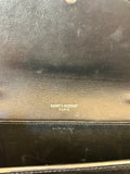Pre Loved Yves Saint Laurent Uptown Pouch in black exotic leather - Excellent