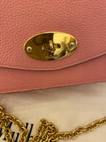 Pre Loved Mulberry Small Darley in Macaroon Leather on Gold Chain (as new)