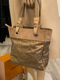 Pre Loved Vintage Chanel Small Bronze 2006-2008 Paris-Biarritz Tote