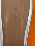 Pre Loved Hermes Silver Leather Oasis Sandal UK 5 **reserved**