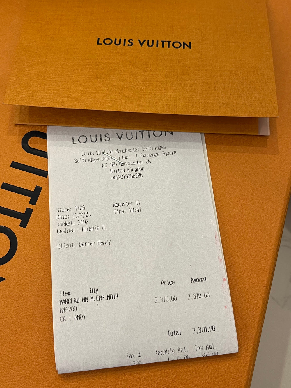 Pre Loved Louis Vuitton Marceau Bag in Black Empreinte Leather