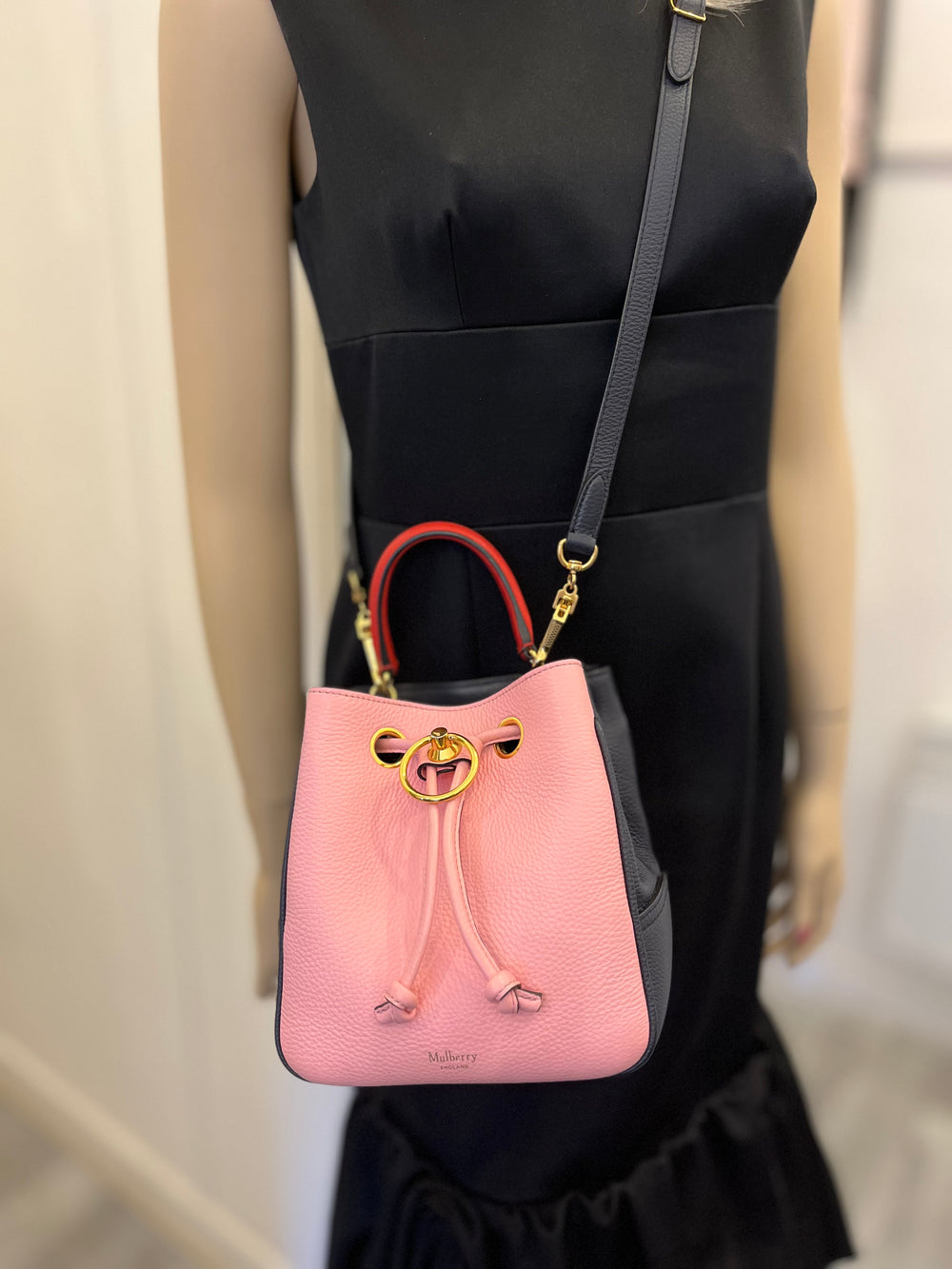 Pre Loved Mulberry Hampstead Mini in Pink with Coin Purse (excellent)