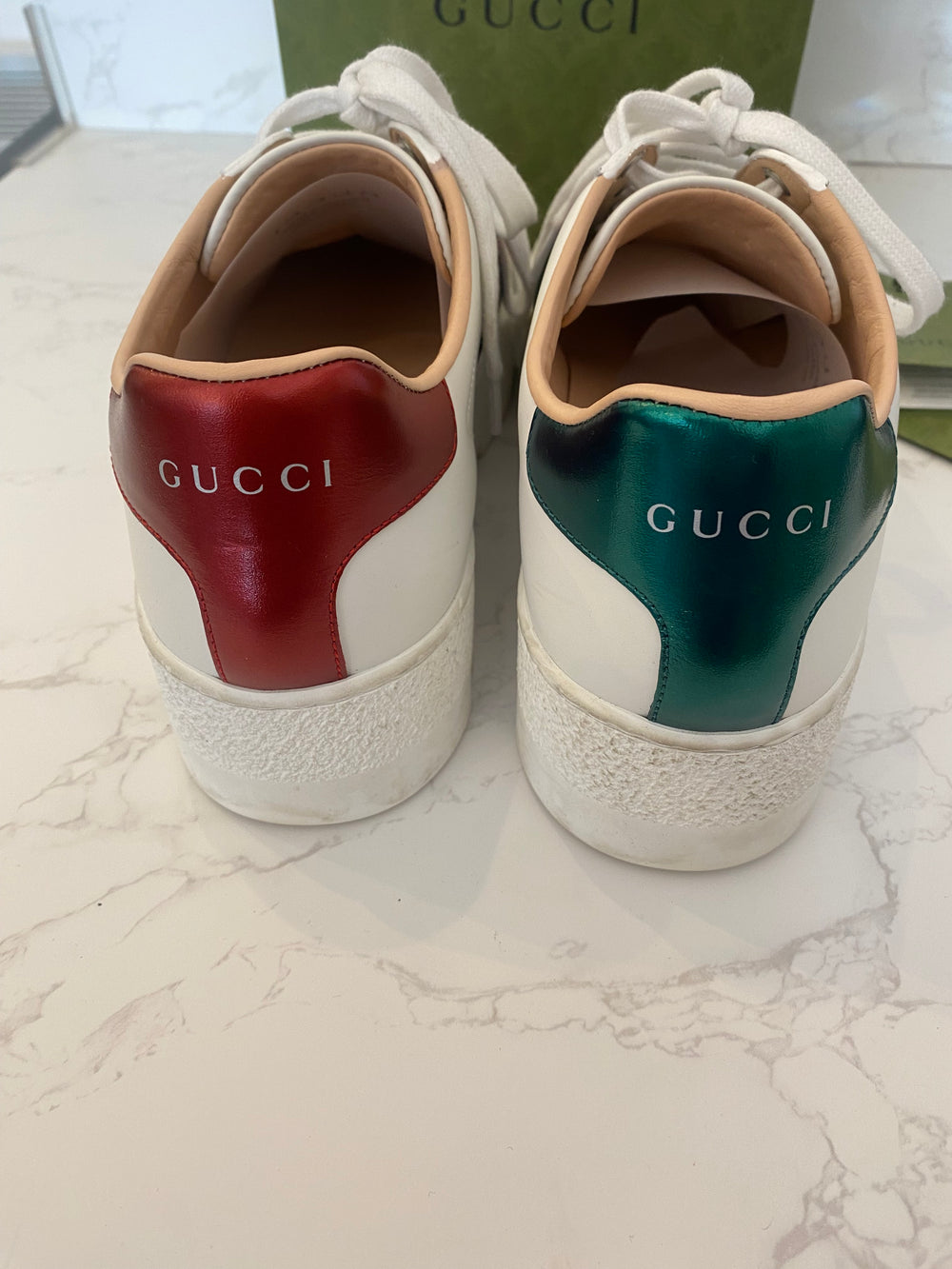 Gucci Ace Embroidered Platform Sneakers UK6.5 (fit uk7) (excellent)
