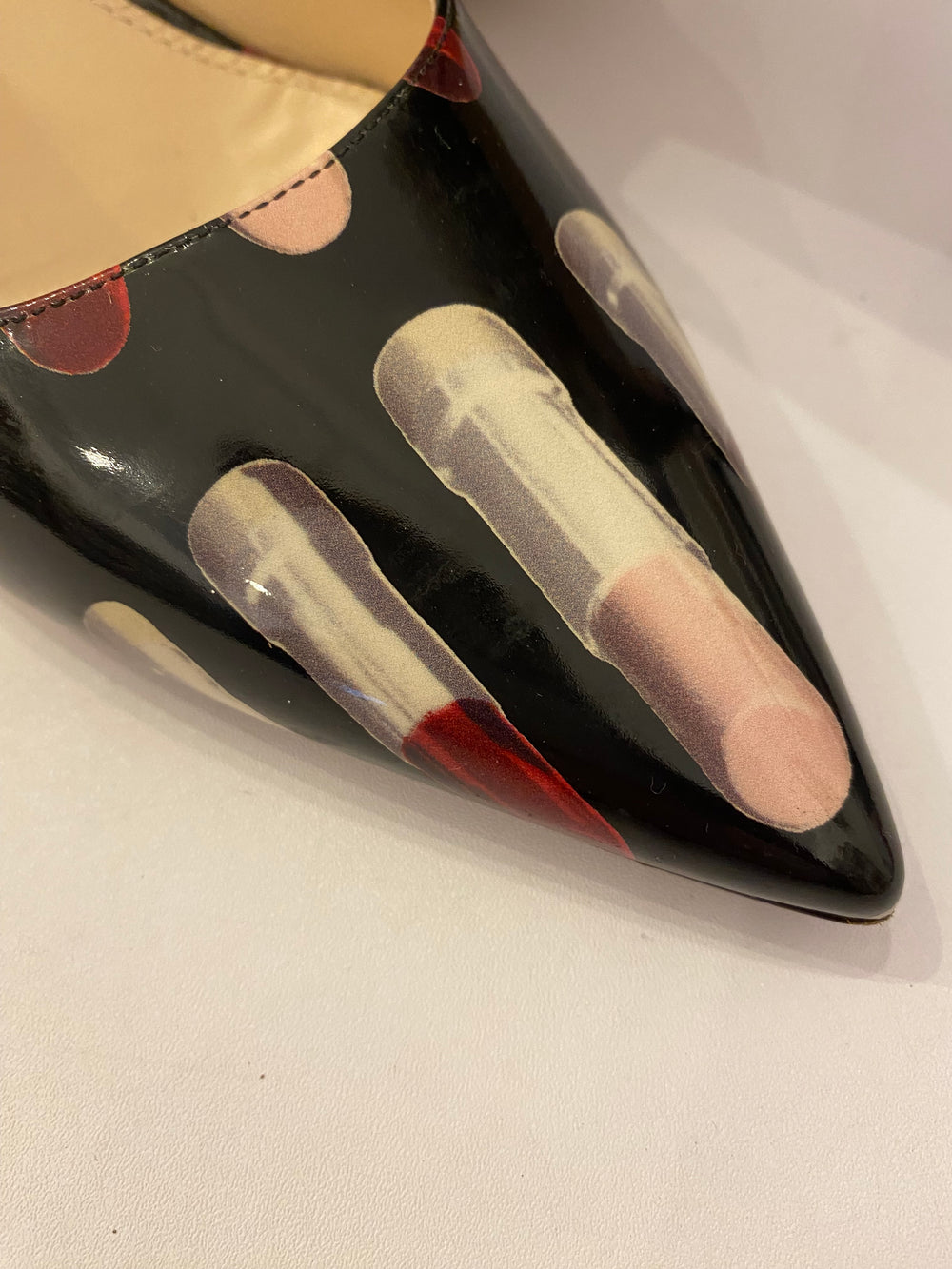 Prada Lipstick Patent Shoes Size 5 (Fit Uk 5.5)