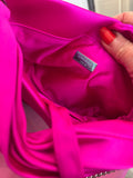Pre Loved Jimmy Choo Socorie 120 Platform Heels UK 4.5 - Pre Loved Jimmy Choo Fuchsia Bonny Bag