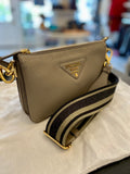 Prada Grained Leather Crossbody Bag