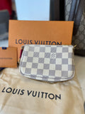 Louis Vuitton 2021 Damier Azure Christmas Animation Hollywood Mini Pochette Accessoires