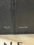 Pre Loved Celine Black Leather Tri Fold Bag