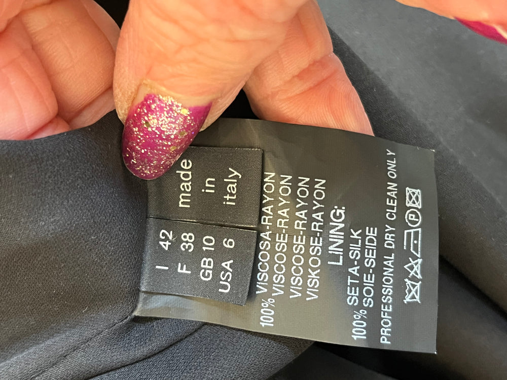Pre Loved Derek Lam Asymmetrically Draped Dress UK10