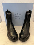 Pre loved Prada Black Leather Boots Size UK6