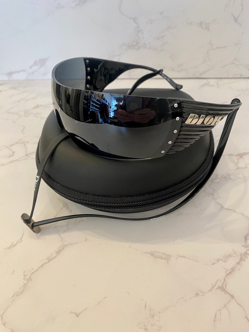 Pre Loved Vintage Christian Dior Dior Bike 4 Wrap Galliano Sunglasses (excellent)
