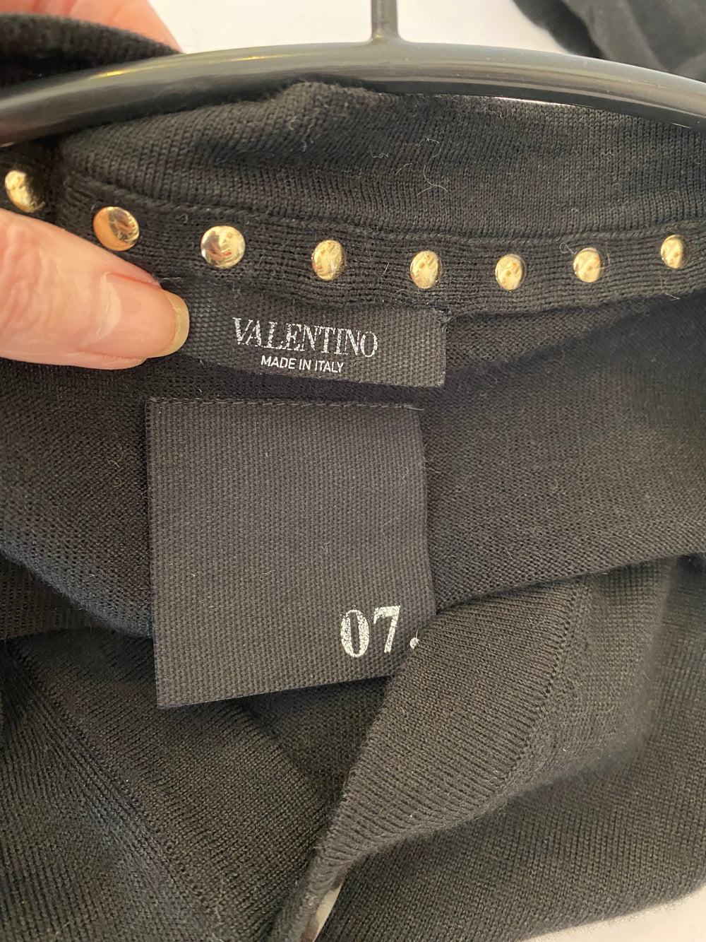 Valentino Black Rockstud Cardigan Size L (excellent)