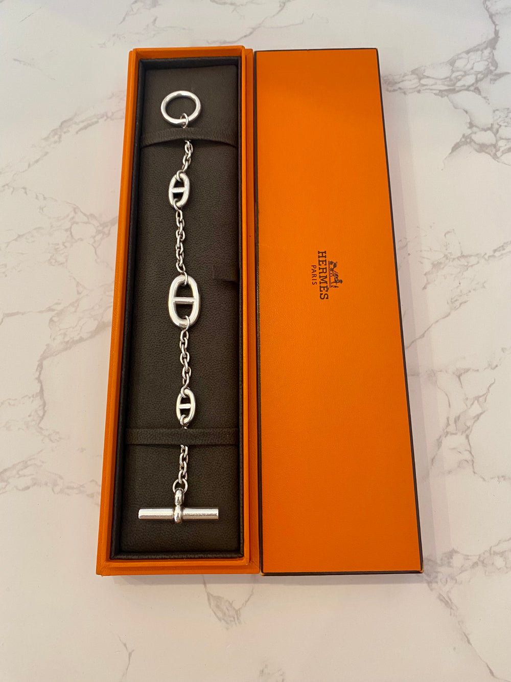 Pre Loved Hermes Silver Farandole Bracelet