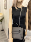 Pre Loved Celine Grey Leather Belt Bag