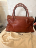 Pre Loved Chloe Edith Weekend Bag in Tan