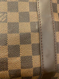 Pre Loved Louis Vuitton Vintage Damier Ebene Bandolier Keepall 55