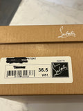 Pre Loved Christian Louboutin 100 Nude Patent Heels UK3.5