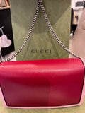 Gucci Dionysus GG Super Mini Crossbody Bag in Burgundy & Pink