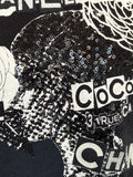 Pre Loved Chanel Coco Embellished Black Sweatshirt Size S (relisted)