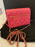Pre Loved Chanel Mini Wallet on Chain in Pink 2020 (excellent)