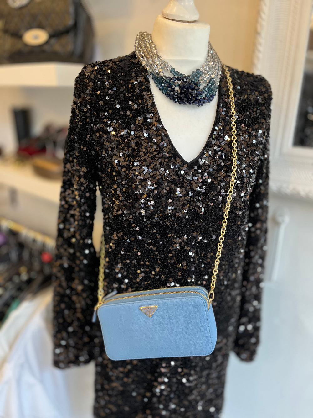 Pre Loved Prada Triangle Mini Pouch (as new)