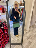 Hermes Herbag Zip 31 in Blue Saphir, Menthe and Criss Viking Toile With Hunter Leather