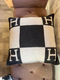 Hermes Pair of Merino & Cashmere Cushions 50cm x 50cm
