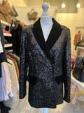 Pre Loved Essentiel Antwerp Sequin & Velvet Jacket UK 8