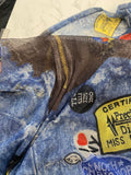 Pre Loved Christian Dior Miss Diorella Sarong in Denim Print