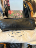 Prada Vintage Leather Bow Clutch Bag