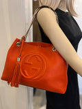 Pre Loved Gucci Orange Soho Hobo Bag