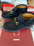 Gucci Black Suede Ankle Boots size UK 4