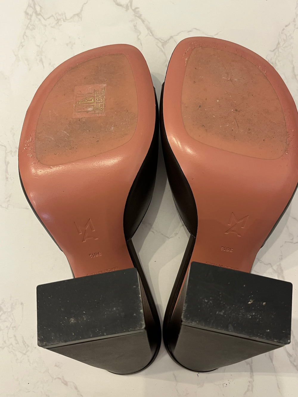 Pre Loved Amina Muaddi Lupita open toe sandals. UK size 3.5