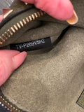 Pre Loved Valentino Garavani Rockstud Leather clutch in Olive
