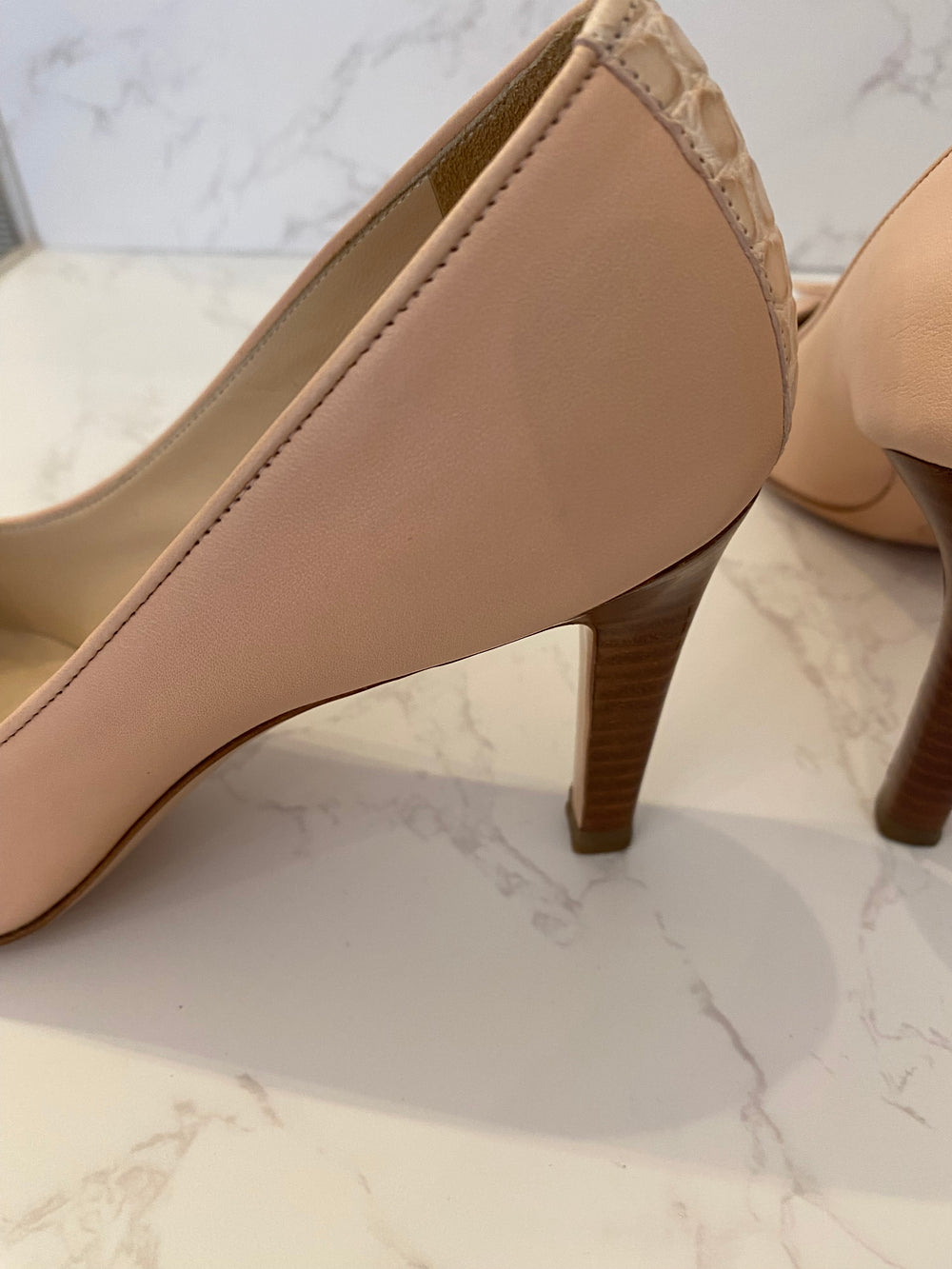 Pre Loved Chanel Ballet Pink Heels UK4