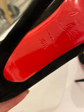 Pre Loved Christian Louboutin So Kate 120 Black Suede uk3.5