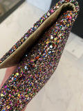 Pre Loved Anya Hindmarch “Valorie”  Glitter Clutch Bag (excellent)