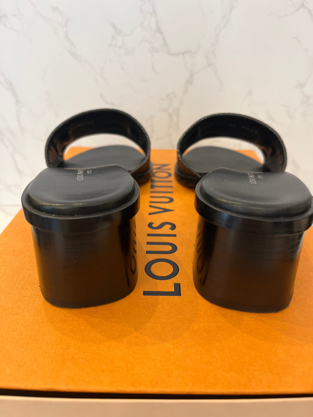 Pre Loved Louis Vuitton Monogram Lock It Mules UK 4