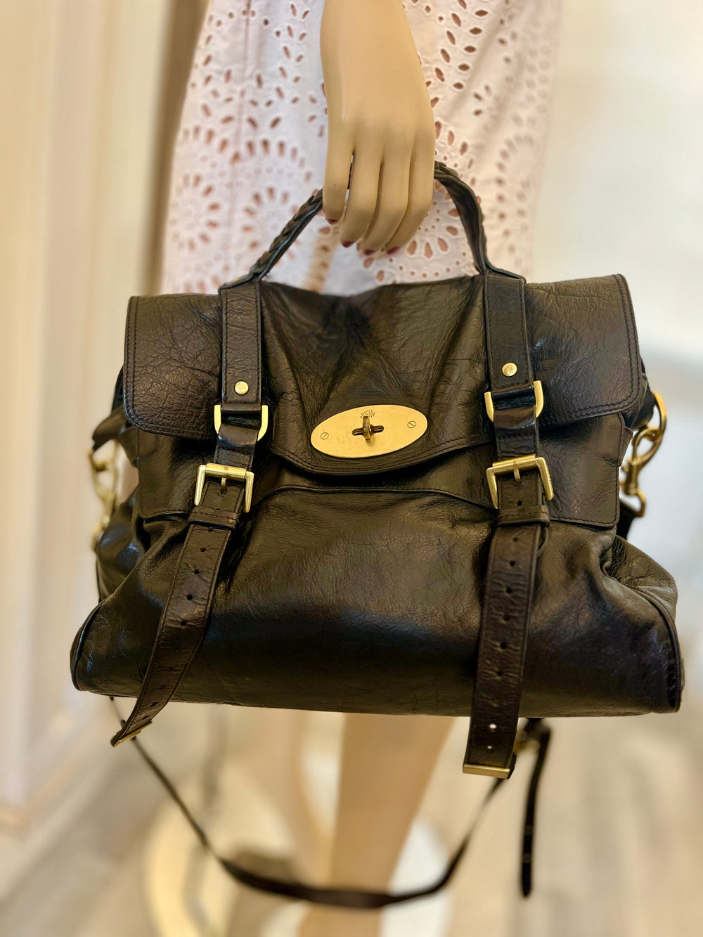 Pre Loved Mulberry Alexa in Black