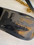 Pre Loved Gucci Rubber Logo Platform Slides UK 6 (excellent)